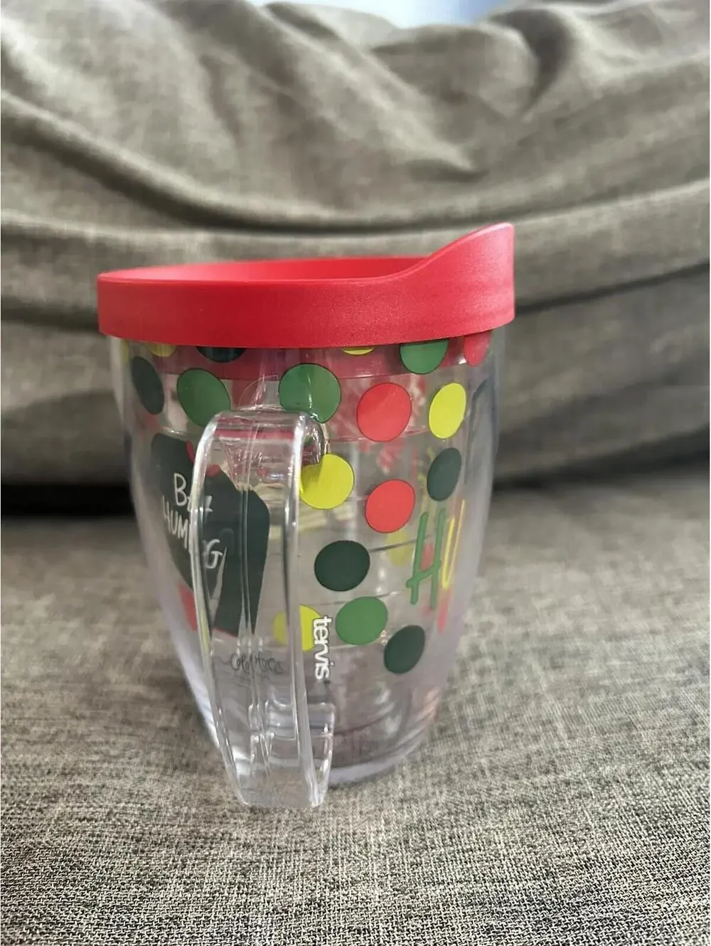 Tervis Bah Humbug 16oz Coffee Mug Cup With Handle Ugly Sweater